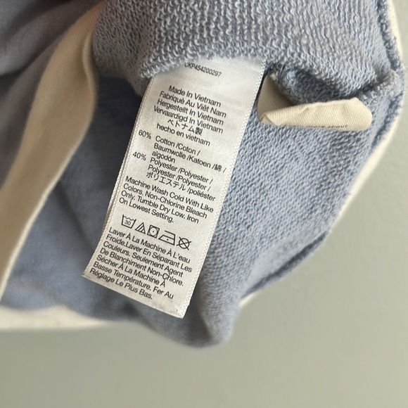 MADEWELL Short-Sleeve Sweatshirt in Colorblock Size Small - Picture 10 of 11